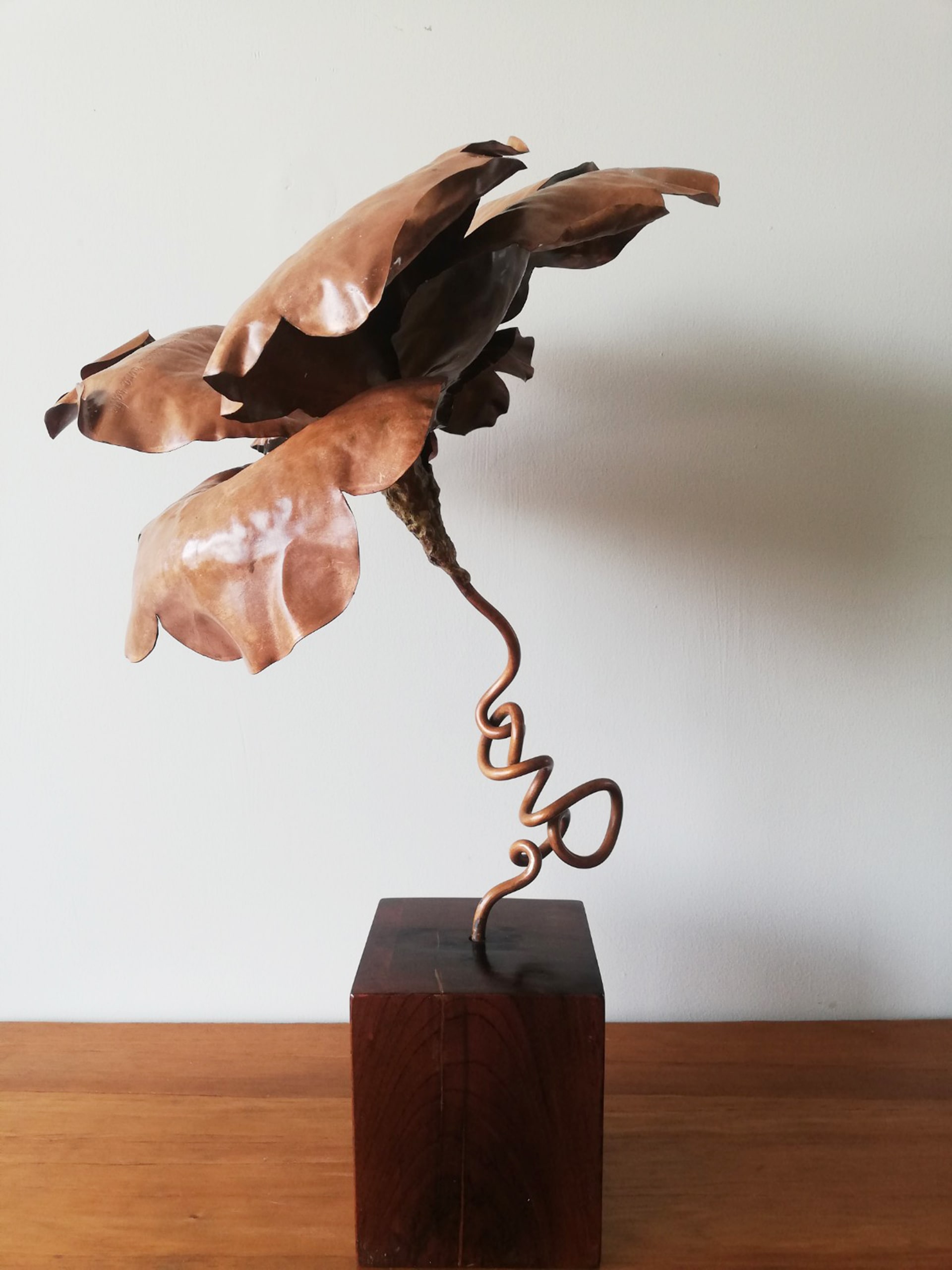 ESCULTURA DE COBRE- FLOR - Imagen 4